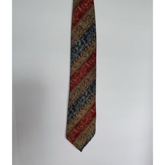 HUNTING HORN J. RIGGINGS Men's SILK Tie‎ Striped 55”x4” - Picture 4 of 4